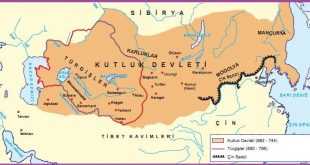 2. Kök Türk Devleti Haritası