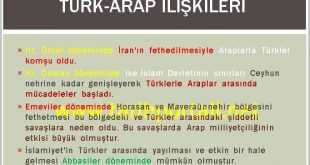 9. Sınıf Tarih İlk Türk Arap İlişkileri Özeti