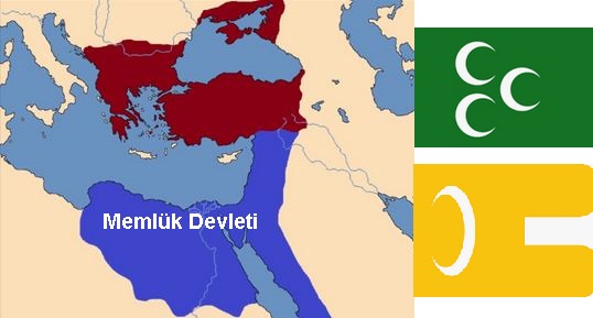 Memlük Devleti Haritası ve Bayrağı