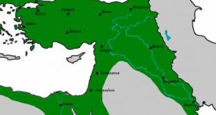Amasya Antlaşması'na göre Osmanlı Safevi Sınırı