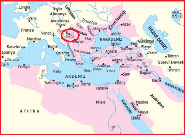 Kanuni dönemi Osmanlı sınırları ve Mohaç Muharebesi